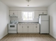 Move-in photo of the kitchen